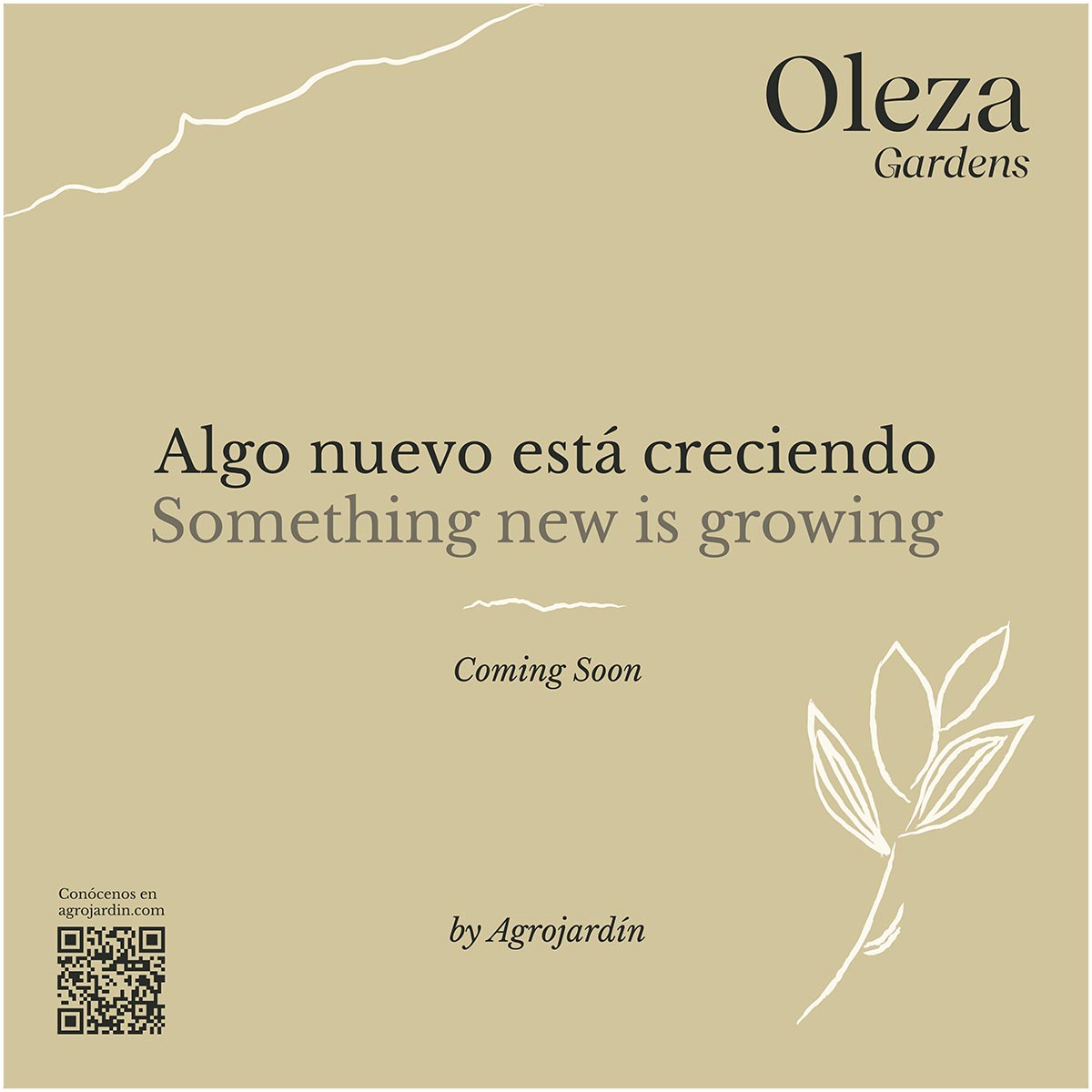 Oleza Gardens Algo nuevo est&aacute; llegando a Agrojard&iacute;n